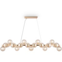 Подвесной светильник вытянутый с плафонами в виде шаров Maytoni MOD547PL-25G