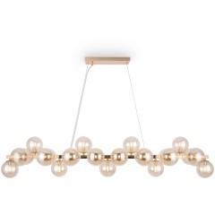 Подвесной светильник вытянутый с плафонами в виде шаров Maytoni MOD547PL-25G Подвесной светильник вытянутый с плафонами в виде шаров Maytoni MOD547PL-25G