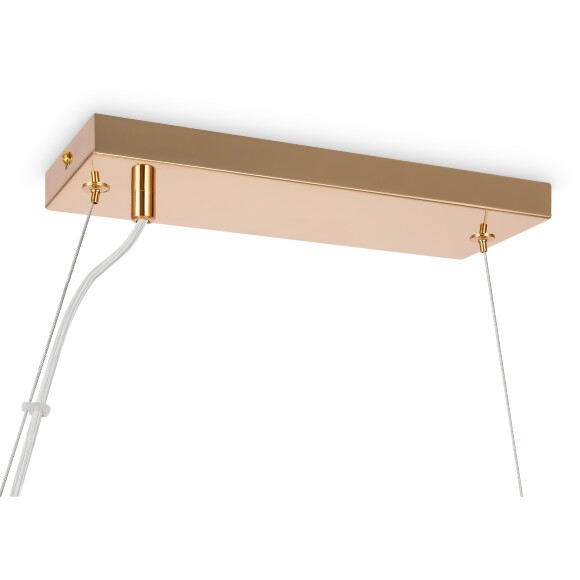 Подвесной светильник вытянутый с плафонами в виде шаров Maytoni MOD547PL-25G