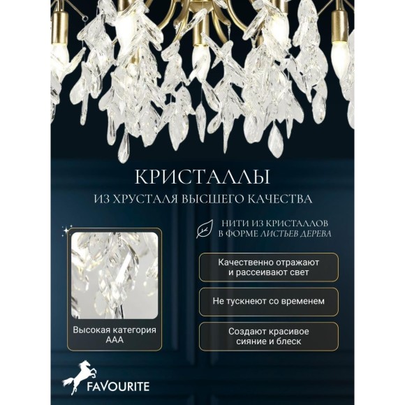 Подвесная люстра хрустальная Brillo 3003-7P