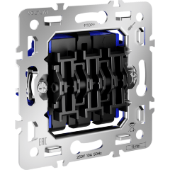 VLS0301M Механизм выключателя трехклавишного с максимальным током 10 Ампер или 2200 Ватт, при подключении к 220 вольтам VOLTUM S70