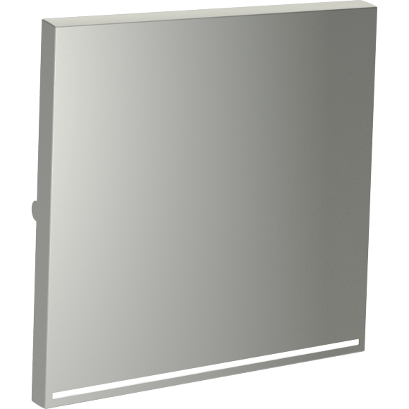 VLS000205 Клавиша стального цвета для выключателя и переключателя одноклавишного с подсветкой VOLTUM S70 (сталь)