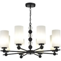 SL2003.403.08 Светильник подвесной ST-Luce черный/белый E27 8*40W AURORA