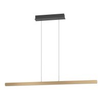 390499 CIGGIANO Светодиодный подвес с регулировкой цветовой температуры, диммируемый по TRIAC, 30Вт, 5200Лм, 2200-6500K, алюминий, сталь, коричневый, белый