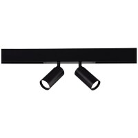 ST Luce ST660.486.20H Черный магнитный трековый светодиодный SMART светильник с двумя плафонами, Bluetooth, Wi Fi, голосовое управление, LED 2*10Вт 2700-6000K 1440Лм Ra90 36° IP20 220В серия Skyline 220