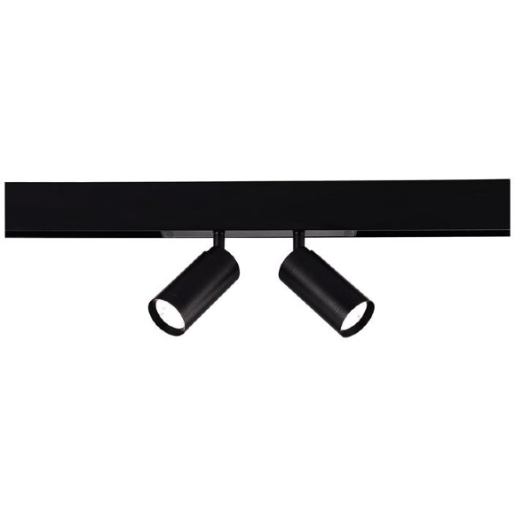 ST Luce ST660.486.20H Черный магнитный трековый светодиодный SMART светильник с двумя плафонами, Bluetooth, Wi Fi, голосовое управление, LED 2*10Вт 2700-6000K 1440Лм Ra90 36° IP20 220В серия Skyline 220