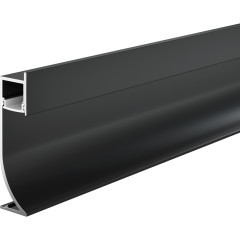 Алюминиевый профиль плинтус с подсветкой 53x14 ALM-5314-B-2M
