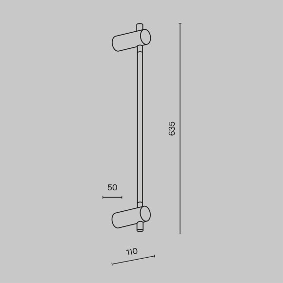Бра Maytoni MOD413WL-L6G3K Rotta светодиодная LED 6W