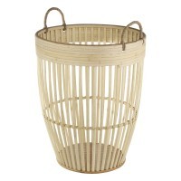 426512 NARAHA Декоративная корзина дерево коричневый H500, Ø360