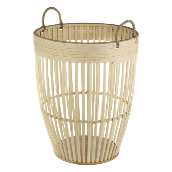 426512 NARAHA Декоративная корзина дерево коричневый H500, Ø360