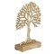 427563 Фигурка дерево KEMAMAN L170, B50, H220 алюминий, дерево золотой, натуральный