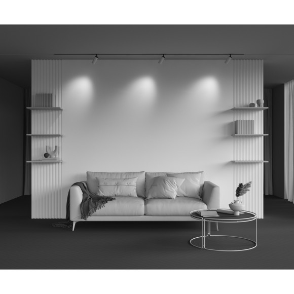 TR097-2-12W4K-M-BW Трековый магнитный светодиодный светильник Maytoni Exility CRI90+ 4000К 980Лм 36° 12Вт