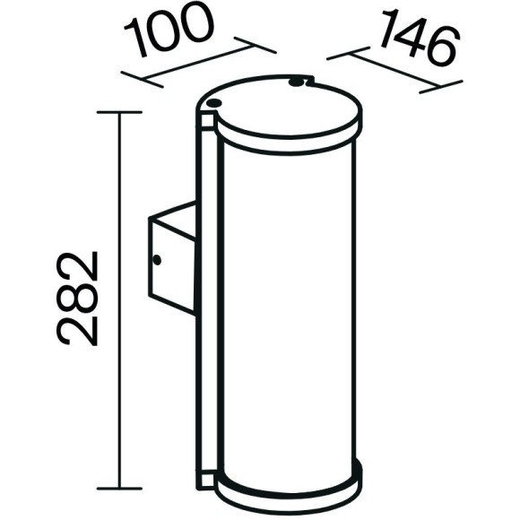 Настенный светильник (бра) Outdoor O451WL-01GF