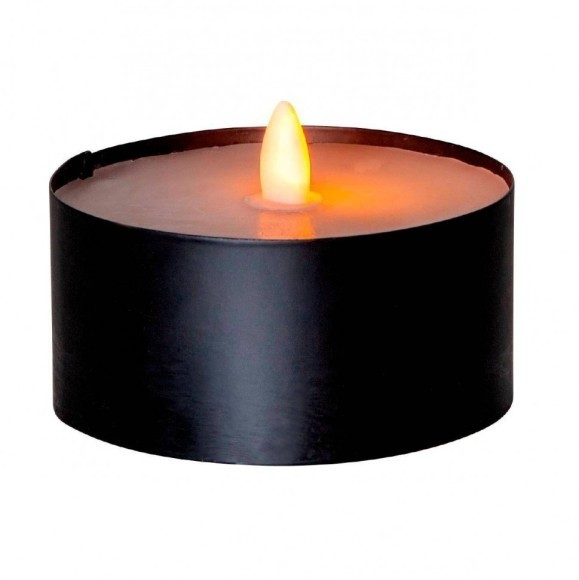 Светильник TORCH, 1X0,03W (LED), 3V, 10х7 см, пластик, черный, парафин, белый, 2x АА (не в комплекте) Eglo Torch candle 062-37