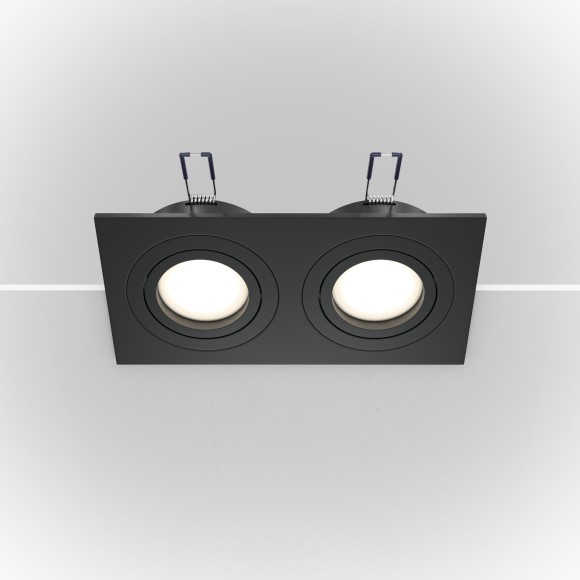 Встраиваемый светильник Maytoni DL024-2-02B Atom под лампы 2xGU10 50W