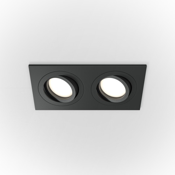 Встраиваемый светильник Maytoni DL024-2-02B Atom под лампы 2xGU10 50W