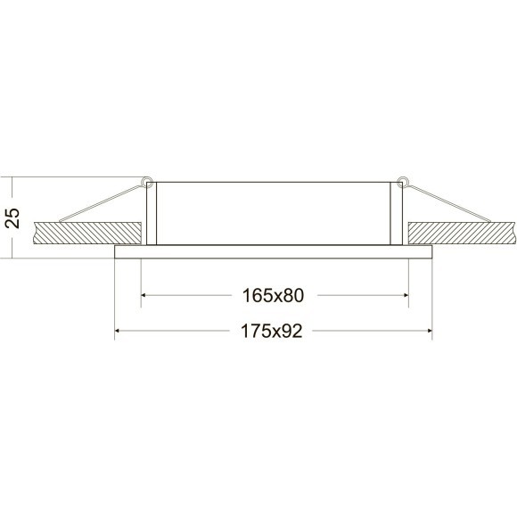 Встраиваемый светильник Maytoni DL024-2-02B Atom под лампы 2xGU10 50W