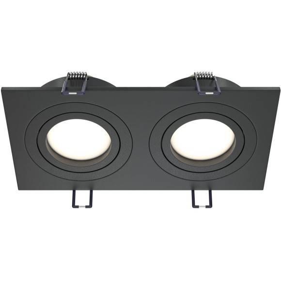 Встраиваемый светильник Maytoni DL024-2-02B Atom под лампы 2xGU10 50W