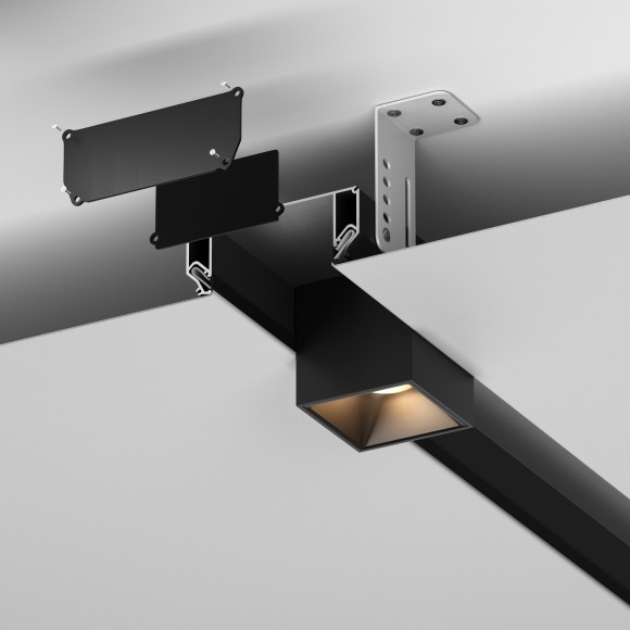 Профиль-ниша 2м черная в гарпунный натяжной потолок Maytoni ALM-9940-SC-B-2M
