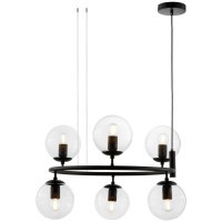 Подвесная люстра  LDP 6034-6 RND BK