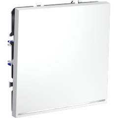 VLS010202 Выключатель встраиваемый одноклавишный с подсветкой. Корпус белого матового цвета 10А (2200 Ватт) VOLTUM S70 (белый матовый)