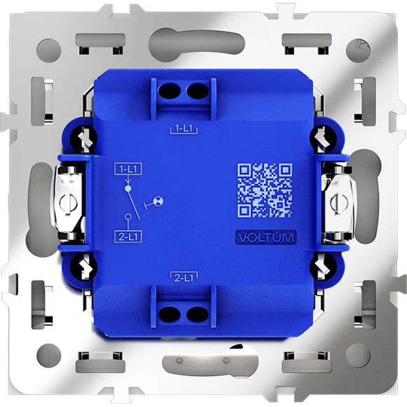 VLS010202 Выключатель встраиваемый одноклавишный с подсветкой. Корпус белого матового цвета 10А (2200 Ватт) VOLTUM S70 (белый матовый)