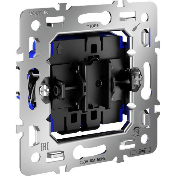 VLS0103M Механизм проходного переключателя на 10 ампер (2200 Ватт) VOLTUM S70