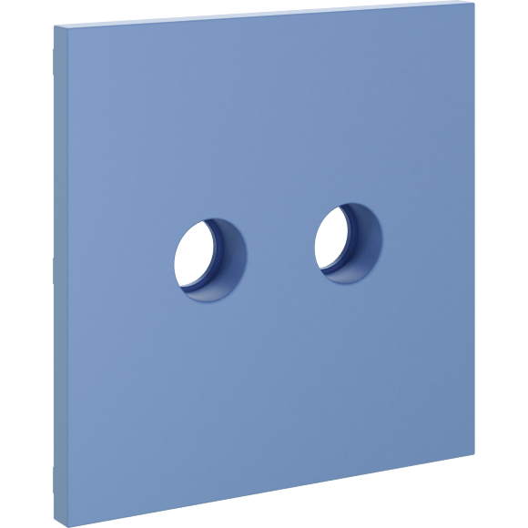 VLS001615 Накладка для розетки телевизионной оконечной TV+SAT (Телевизионный + Спутниковый) синего джинсового цвета VOLTUM S70 (деним)