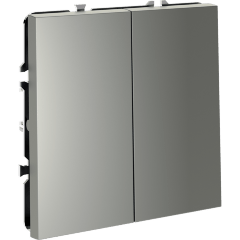 VLS020505 Перекрестный переключатель встраиваемый двухклавишный 10 ампер (2200 Ватт) стального цвета 10А (2200 Ватт) VOLTUM S70 (сталь) VLS020505 Перекрестный переключатель встраиваемый двухклавишный 10 ампер (2200 Ватт) стального цвета 10А (2200 Ватт) VOLTUM S70 (сталь)