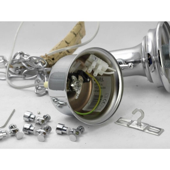 Подвесной светильник с 1 плафоном Lussole GRLSP-9614 MONSEY IP21 под лампу 1xE27 10W Подвесной светильник с 1 плафоном Lussole GRLSP-9614 MONSEY IP21 под лампу 1xE27 10W