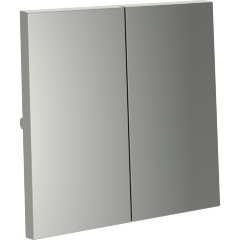 VLS000305 Клавиши для выключателя и переключателя двухклавишного стального цвета VOLTUM S70 (сталь)