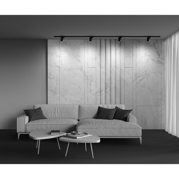 Однофазный двужильный светодиодный трековый светильник Maytoni Unity TR007-1-12W4K-B-1 ONDA 4000К 800Лм CRI90+ 120° 12Вт Однофазный двужильный светодиодный трековый светильник Maytoni Unity TR007-1-12W4K-B-1 ONDA 4000К 800Лм CRI90+ 120° 12Вт