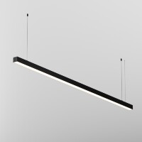 Maytoni LL312031 Готовый линейный коммерческий подвесной профиль-светильник 2000x40x40мм, с черным корпусом и белым рассеивателем, лента, блок питания и тросы в комплекте, 40Вт 2400Лм 3000К 120° CRI90 IP33