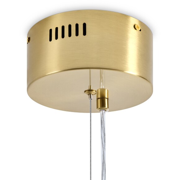 Freya FR6138PL-L30BS Люстра подвесная светодиодная, металл латунь, хрустальные подвески, диаметр 90см, макс. высота 150см, LED 30Вт 3000K 2400Лм CRI80 120° IP20 220В