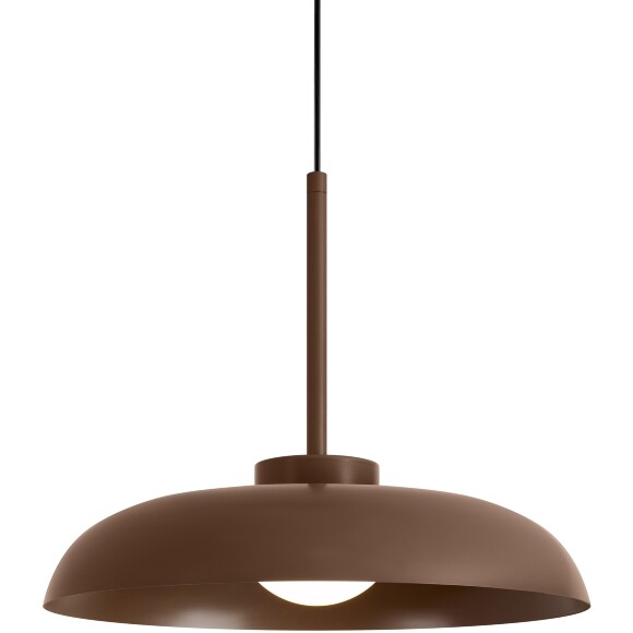 Freya Movement FR5602PL-L5BR1 Светильник подвесной светодиодный, с фиксируемой высотой, коричневое основание и металлический плафон диаметром 30см, CCT перекл. цветовой температуры, 9Вт 2700;3000;4000K 600Лм CRI80 120° IP20 220V