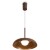 Freya Movement FR5602PL-L5BR1 Светильник подвесной светодиодный, с фиксируемой высотой, коричневое основание и металлический плафон диаметром 30см, CCT перекл. цветовой температуры, 9Вт 2700;3000;4000K 600Лм CRI80 120° IP20 220V