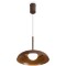 Freya Movement FR5602PL-L5BR1 Светильник подвесной светодиодный, с фиксируемой высотой, коричневое основание и металлический плафон диаметром 30см, CCT перекл. цветовой температуры, 9Вт 2700;3000;4000K 600Лм CRI80 120° IP20 220V