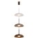 Freya Movement FR5602PL-L5BR1 Светильник подвесной светодиодный, с фиксируемой высотой, коричневое основание и металлический плафон диаметром 30см, CCT перекл. цветовой температуры, 9Вт 2700;3000;4000K 600Лм CRI80 120° IP20 220V