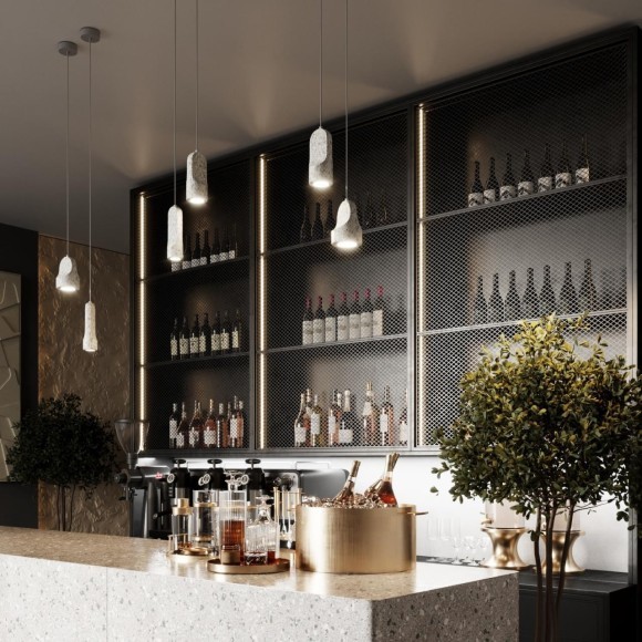 Подвесной светильник LED 5W 3000K Odeon Light PIETRA 7010/1B