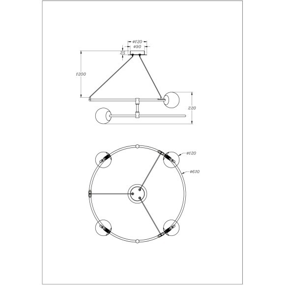 Подвесной светильник кольцом Maytoni MOD317PL-04B Balance под лампы 4xG9 40W Подвесной светильник кольцом Maytoni MOD317PL-04B Balance под лампы 4xG9 40W