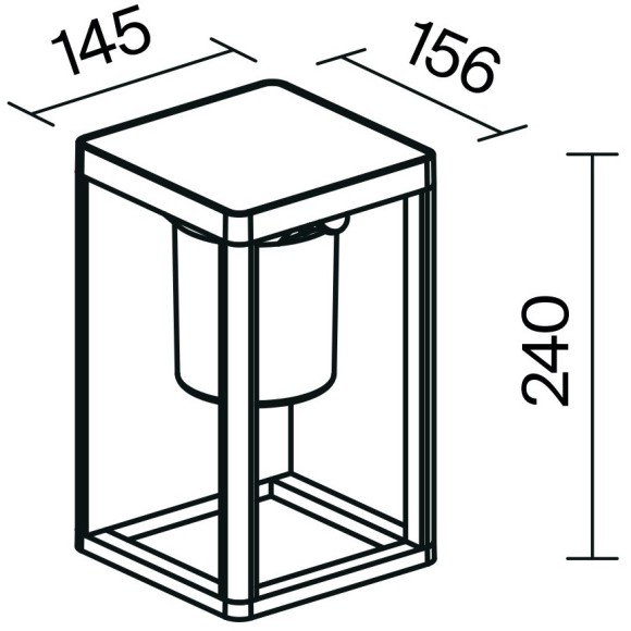 Настенный светильник (бра) Outdoor OSL457WL-L2GF3K