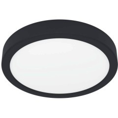 900653 Накладной светильник FUEVA 5, 17W (LED), 3000K, IP44, ?210, сталь, черный / пластик, белый