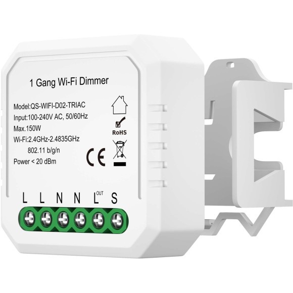 ST9000.500.01CDIM Одноканальное Wi-Fi реле-диммер ST-Luce Around ST9000.500.01CDIM Одноканальное Wi-Fi реле-диммер ST-Luce Around