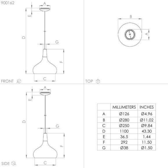 900162 Подвес SABINAR, 1x40W(E27), ?280, сталь, дерево, черный, коричневый