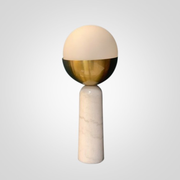 Настольная Лампа Marble Globe White By Imperiumloft
