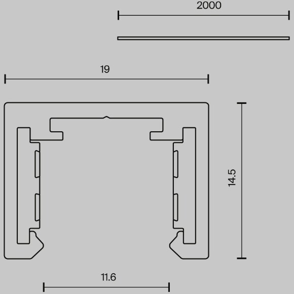 Шинопровод Technical TRX239-412B