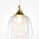 Латунный подвесной светильник с прозрачным плафоном с лампой Е14 Maytoni Aura MOD016PL-01BS1