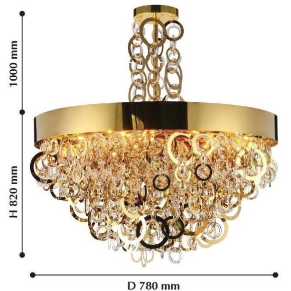 Потолочная люстра Leporem 2207-12P