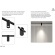 Arte Lamp OPTIMA A7270PL-1BK Черный магнитный трековый светодиодный светильник, вертикальный неповоротный цилиндр, COB LED 12Вт 4000К 1300Лм 36° CRI90 IP20 48В светодиоды BRIDGELUX