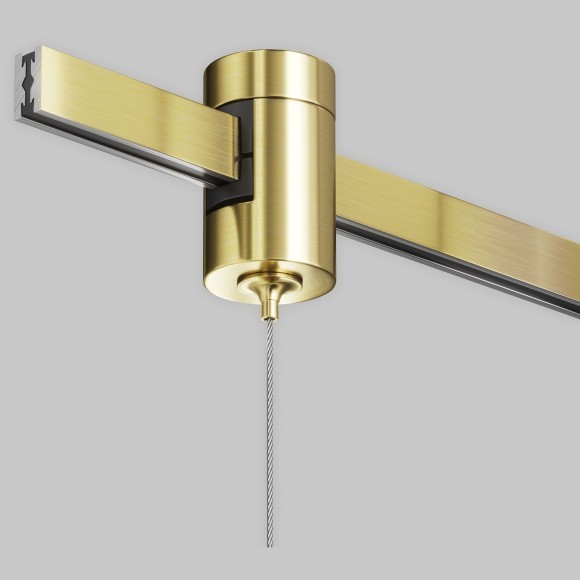 Коннектор с тросовым подвесом Tau в шинопровод Maytoni Flarity латунь TRA154SW-1BS